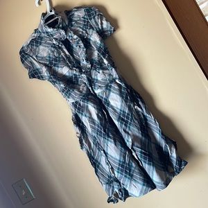 LAMB Gwen Stefani vtg 2007 tartan plaid ruffle dress sz6/8